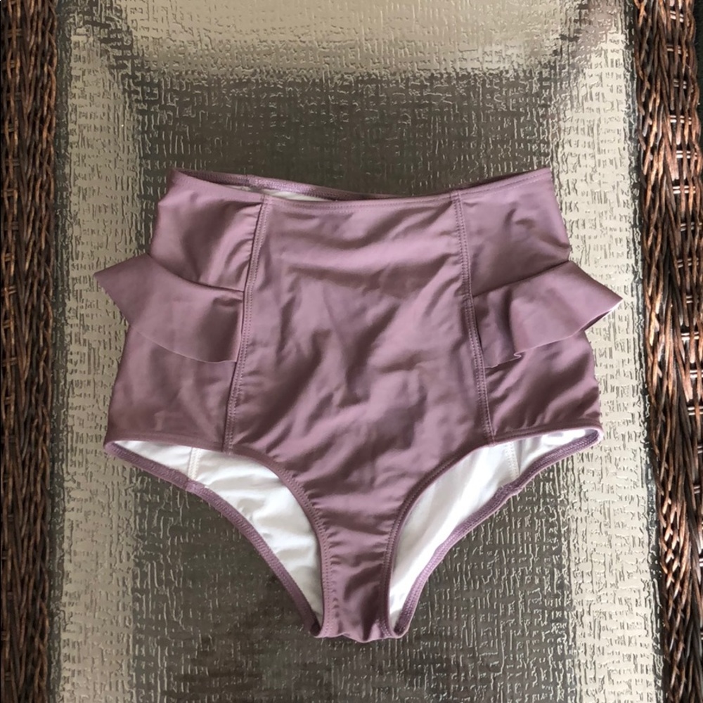 Kortni Jeane XS Bottoms Peplum Purple